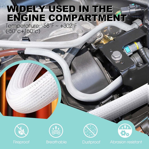 AGPTEK 10ft Cable Management Sleeve Cover, 1 inch Cord Management System for Desk and Office