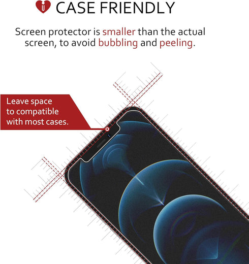 iCarez Matte Screen Protector for iPhone 12 / 12 Pro - 3-Pack Anti-glare, 6.1-Inches