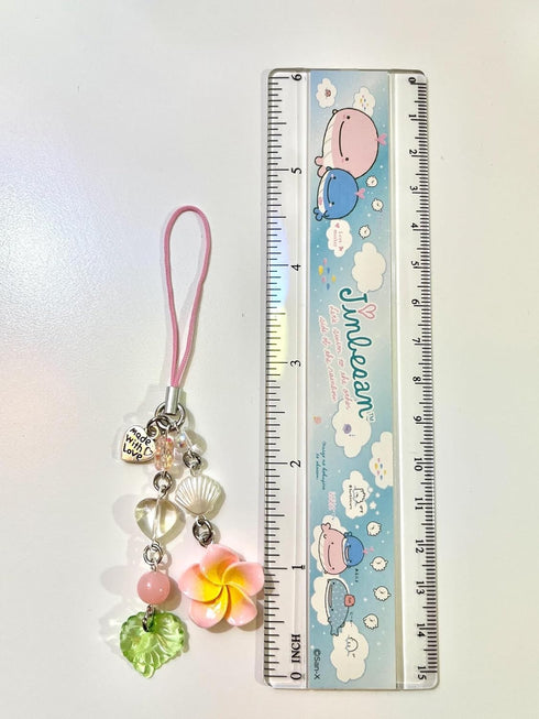 Y2K Summer Agromusk Hibiscus Flower Phone Charms,Cute Cell Phone Straps Aesthetic Star Beach Accessories Phone Bag