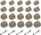 MECCANIXITY 30pcs Stylus Pen Fiber & Disc Fine Tips, Universal Replacement for Capacitive Touch Screen Devices