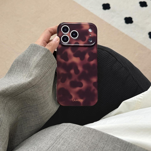 XQAGU 17 Cute Phone Case for iPhone Pro Max Case Tortoise Shell Pattern Leopard Full Camera Protective Slim Shockproof
