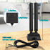 Eightwood WiFi 6E Antenna - Tri-Band 2.4GHz 5GHz 6GHz RP-SMA WiFi Antennae Magnetic Base for Desktop PC Computer