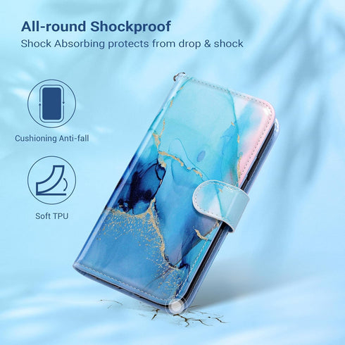 ULAK iPhone 11 Wallet Case for Women, PU Leather Flip Cover with Card Holder Kickstand, Shockproof Protective Case