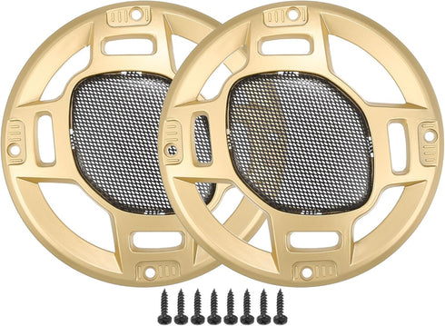 ACROPIX 5" Car Speaker Grills Cover Mesh Round 5 Inch, Audio Speaker Subwoofer Protector - Pack of 2