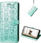 CCSmall Cartoon Cute Wallet Case for Samsung Galaxy S22, Cat Dog Style Flip Cover with ID Card Holder, PU Leather MG