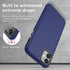 CellEver Heavy-Duty Case for iPhone 11, Dual Layer, Military Grade Protection, Slim, Shockproof Non-Slip, Navy Blue