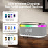 Strackvial 15W 2x10W 6 BT5.3/AUX/TF/USB, Bluetooth Speaker with Wireless Charging & Digital Clock, LED Display, Qi