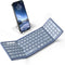 Samsers Foldable Bluetooth Keyboard with Numeric Keypad, Full-Size Wireless Folding Keyboard with PU Leather, Portable