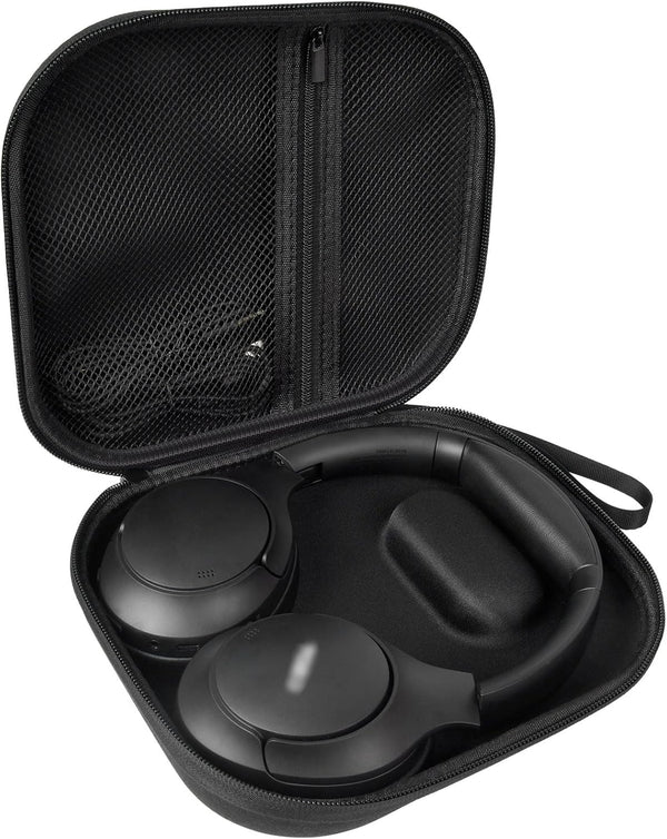 Headphone Case for TOZO HT2 Hybrid Active Noise Cancelling Headphones, Wireless Over Ear Earphone Bag - Black (Box Only)