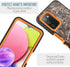 Designed for Samsung Galaxy A03S Shockproof Holster Case, Tough Rubber Rugged Hybrid with Built-in Screen Protector