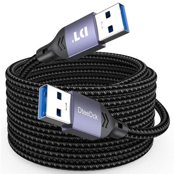 USB to USB Cable 15 Feet, 5Gbps Long USB 3.0, 15W Type