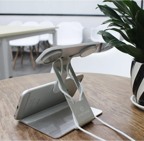 Dual Head Mode Watch Charging Stand Docking Station for Apple Watch Series, Ultra/8/7/6/5/3/2/SE & Airpods