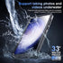 Temdan Samsung Galaxy S23 Case, Waterproof with Built-in Lens & Screen Protector, Full Body Shockproof, Black/Clear