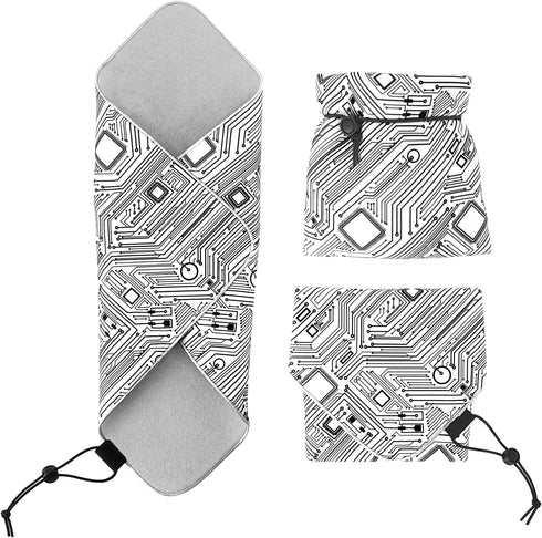 15 in Camera Wrap with Pouch, Anti-scratch Lens Protective Wrap, Flexible Travel Accessories for DSLR Mirrorless Camera
