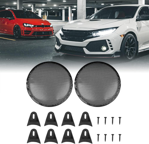 X AUTOHAUX 2pcs Grill Cover 12" Mesh Protector Car Speaker Cover Woofer Subwoofer Grill for Honda