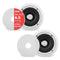 Pyle 6.5'' In-Wall/In-Ceiling Midbass Speakers (Pair) - 2-Way Woofer Speaker System with 250 Watts Peak