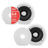 Pyle 6.5'' In-Wall/In-Ceiling Midbass Speakers (Pair) - 2-Way Woofer Speaker System with 250 Watts Peak
