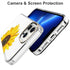 BAISRKE iPhone 13 Pro Case - Clear Case with Sunflower, Shockproof Hard Back Cover for 6.1 inch 2021
