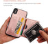 KIHUWEY Premium Leather Wallet Case for iPhone X/Xs, Credit Card Holder, Durable Shockproof Kickstand Cover