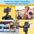 Zeadio Smartphone Tripod Mount Adapter, Cell Phone Tripod Holder Selfie Stick Monopod Adjustable Clamp, Fits for All