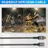 4K 15 2.0 3D 4K@60Hz 2160p 1080p 2.2 25 25 2 15FT HDMI Extension Cable Feet, HDMI Braided Extender Male to Female Cord