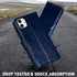 MONASAY Wallet Case Compatible for iPhone 11, 6.1-inch, Flip Folio Leather Cover with Credit Card Holder, Blue
