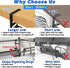 Sleclean Under Desk Cable Management Tray, Upgraded Long Arm Clamp, No Drill Steel Desk Cable Organizers