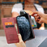 iPhone 11 Pro Max Wallet Case with Card Holder, RFID Blocking, PU Leather Magnetic Flip Case (Wine Red)
