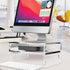 DuraClear Mac Mini Monitor Stand - Acrylic Riser with Storage Shelf for Mac Mini, Hard Drives, and Other Devices