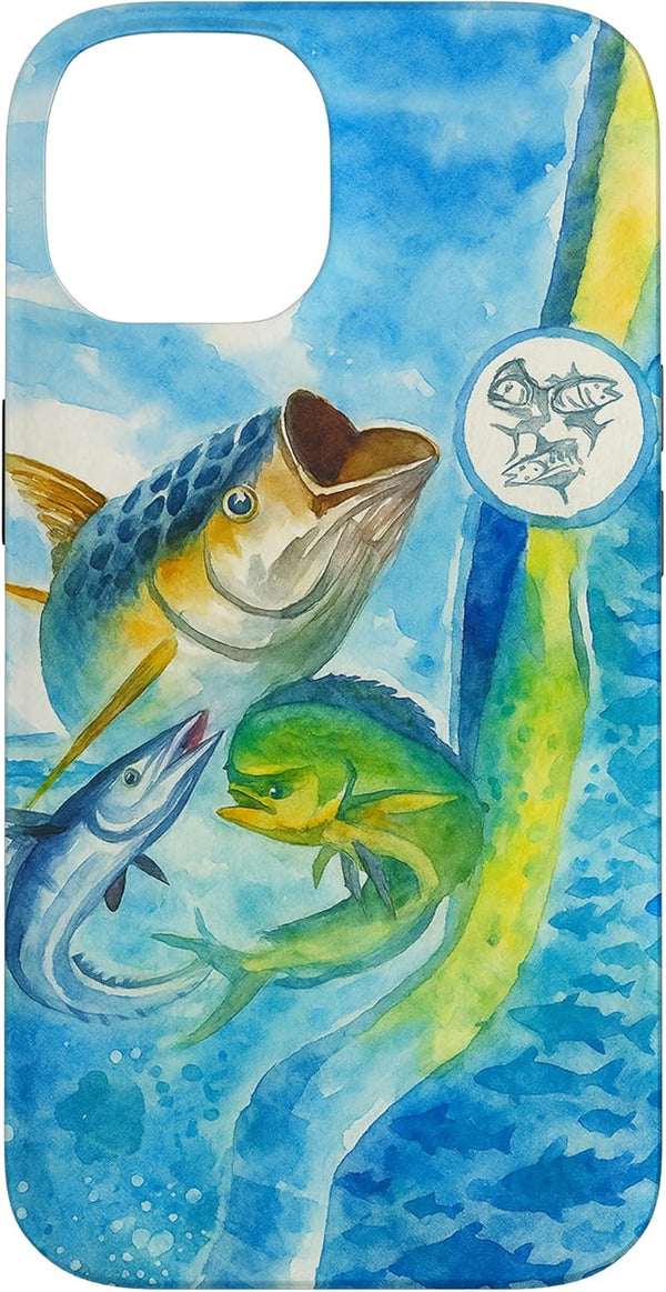 Wahoo Mahi Mahi and Tuna Wahoo, Mahi Mahi and Tuna Fishing Case for iPhone 14