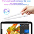 Active Stylus Pen, Rechargeable Stylus for iOS & Android Touchscreens, Dual Touch Screen Pencil, 16.5CM, White