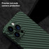 memumi Slim Case for iPhone 13 Pro Max, 0.3 mm Matte Carbon Fiber Pattern, Ultra Thin Scratch Resistant Green