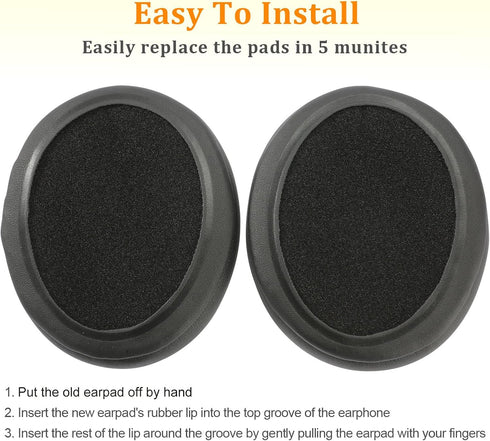 HyperX Cloud 2 Earpads Cooling Gel, Replacement Ear Cushions for HyperX Cloud Stinger, Flight, Alpha, Core, Mix Headsets