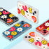 GiiKa iPhone 13 Case with Screen Protector, Clear Floral Shockproof Hard Case & TPU Bumper, Colorful Graffiti Design.