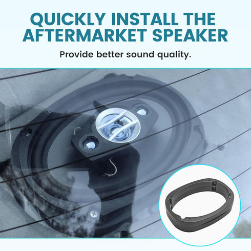 6X9 Inch Universal Plastic Vehicle Speaker Spacer Ring Adapter, 1 Pair Car Speaker Mounting Bracket