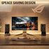 Mounting Dream Desktop Speaker Stand, Tilted Studio Monitor up to 15°, Set of 2 Bookshelf Speaker Stand