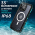 BEASTEK iPhone 15 Pro Waterproof Case, IP68 Shockproof Dustproof with Built-in Screen Protector and MagSafe Cover, Teal