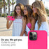 DEENAKIN iPhone 12 Pro Max Case with Screen Protector, Soft Silicone Gel Rubber Bumper Cover, Hot Pink