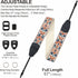 Padwa Lifestyle Camera Strap - 2" Retro Jacquard Embroidery Adjustable Strap for DSLR/SLR Cameras (White)