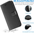 JETech Wallet Case for iPhone 11, Shockproof PU Leather Magnetic Flip Cover with Card Holder and Stand Feature (Black)