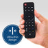 RCA 3-Device Universal Rechargeable Streaming Remote Control for TV, Audio, Soundbar, Streaming Devices, Ultra-Slim