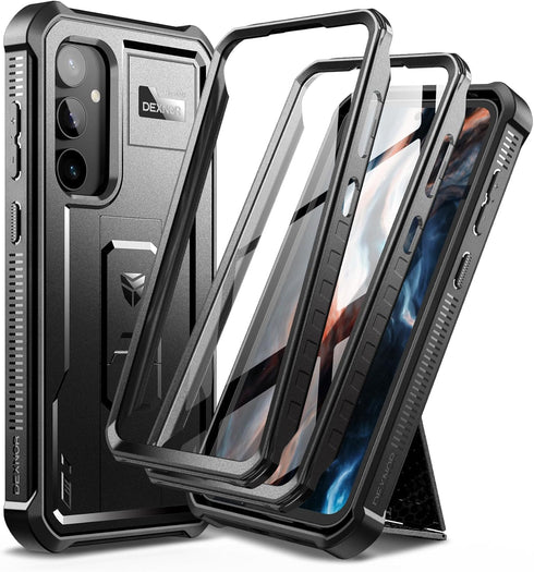 Dexnor Bumper Case for Samsung Galaxy S23 FE, Full-Body Shockproof Rugged Protective Cover with Built-in Screen