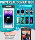 Hiearcool Waterproof Phone Pouch, Waterproof Phone Case for iPhone, Waterproof Cell Phone Dry Bag for Cruise Travel Vacation Essentials Large Waterproof Phone Holder 4 Pack-Black&Clear