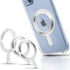 Magnetic Adapter Ring for MagSafe, Strong Adhesive Magnet Sticker Case Converter for iPhone 15/14/13/12, Metal Loop