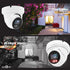 Hikvision/Uniview Compatible 4MP PoE IP Turret Dome Camera with Microphone, IP Security Camera Outdoor Rated,