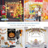 8.2FT 2 Square Wedding Arch Backdrop Stand,Balloon Arch Stand, Metal Gold Backdrop Adjustable Stand Heavy Duty, Extra