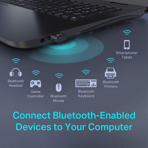 TP-Link USB Bluetooth Adapter for PC (UB400) - Bluetooth Dongle for Desktop, Laptop, 2 Pack