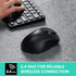 Perixx PERIMICE-621B Wireless Mouse - Silent Click with Ergo Design - Compatible for Desktop and Laptop PC - Wireless 2.4 GHz - Black