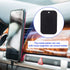 Weewooday 24 Pieces Metal Plates for Phone Magnet, Car Magnetic Holder Cradle with Adhesive Mount (Black, Simple Style)