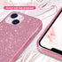 MATEPROX Bling Sparkle Protective Case for iPhone 13 Mini, iPhone 12 Mini, Cute Girls Women (Pink)